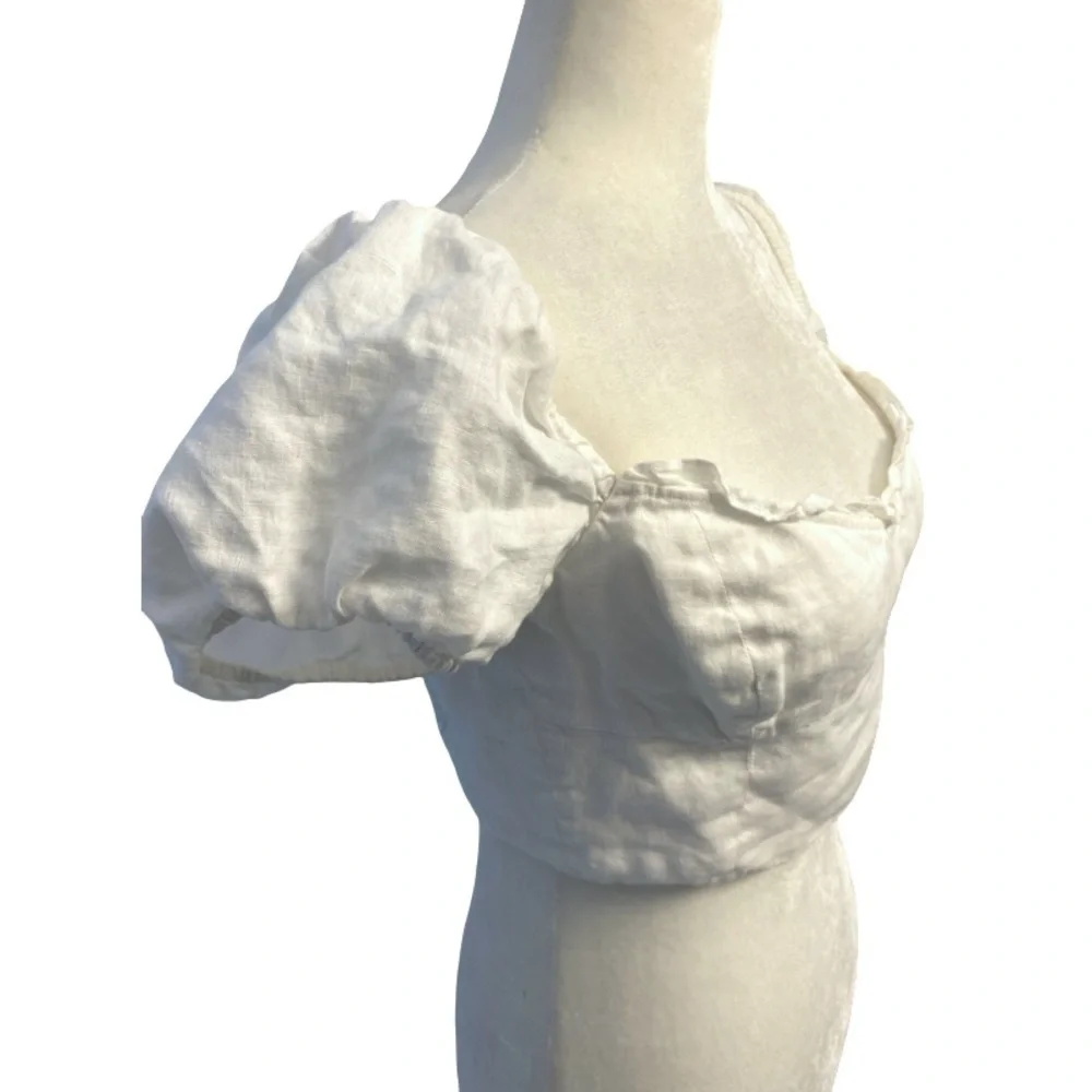 Wilfred Wander Linen Blouse In White Size M - Picture 7 of 12